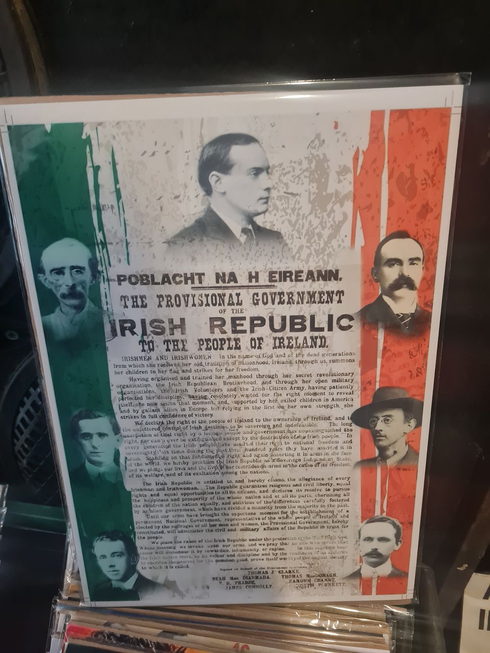 Lot 194: Irish proclamation High gloss print in cardboard sleeve