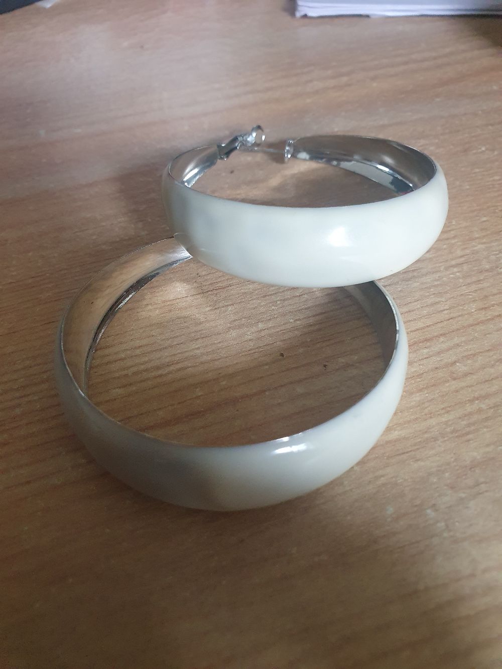 Lot 305: Pair of extra large earings