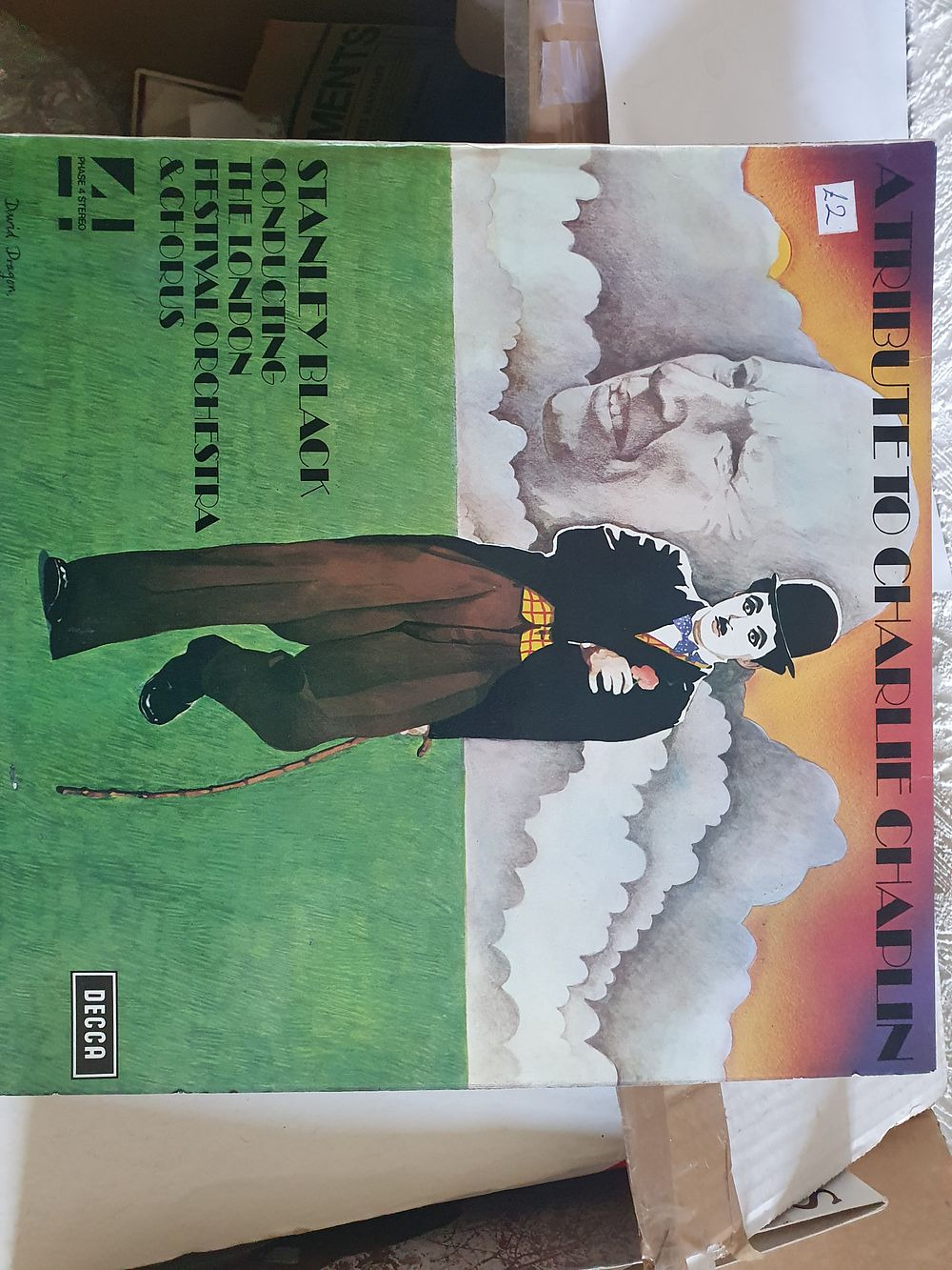 Lot 325: A tribute to Charlie Chaplin vinyl