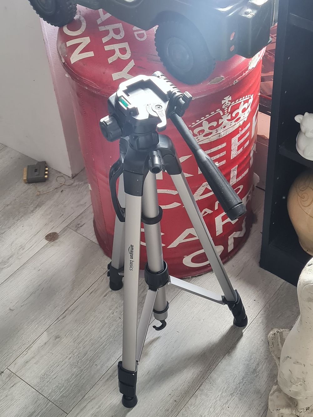 Lot 328: Large camera tripod
