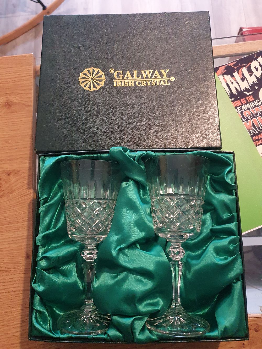 Lot 12p: Galway irish Crystal boxed glasses
