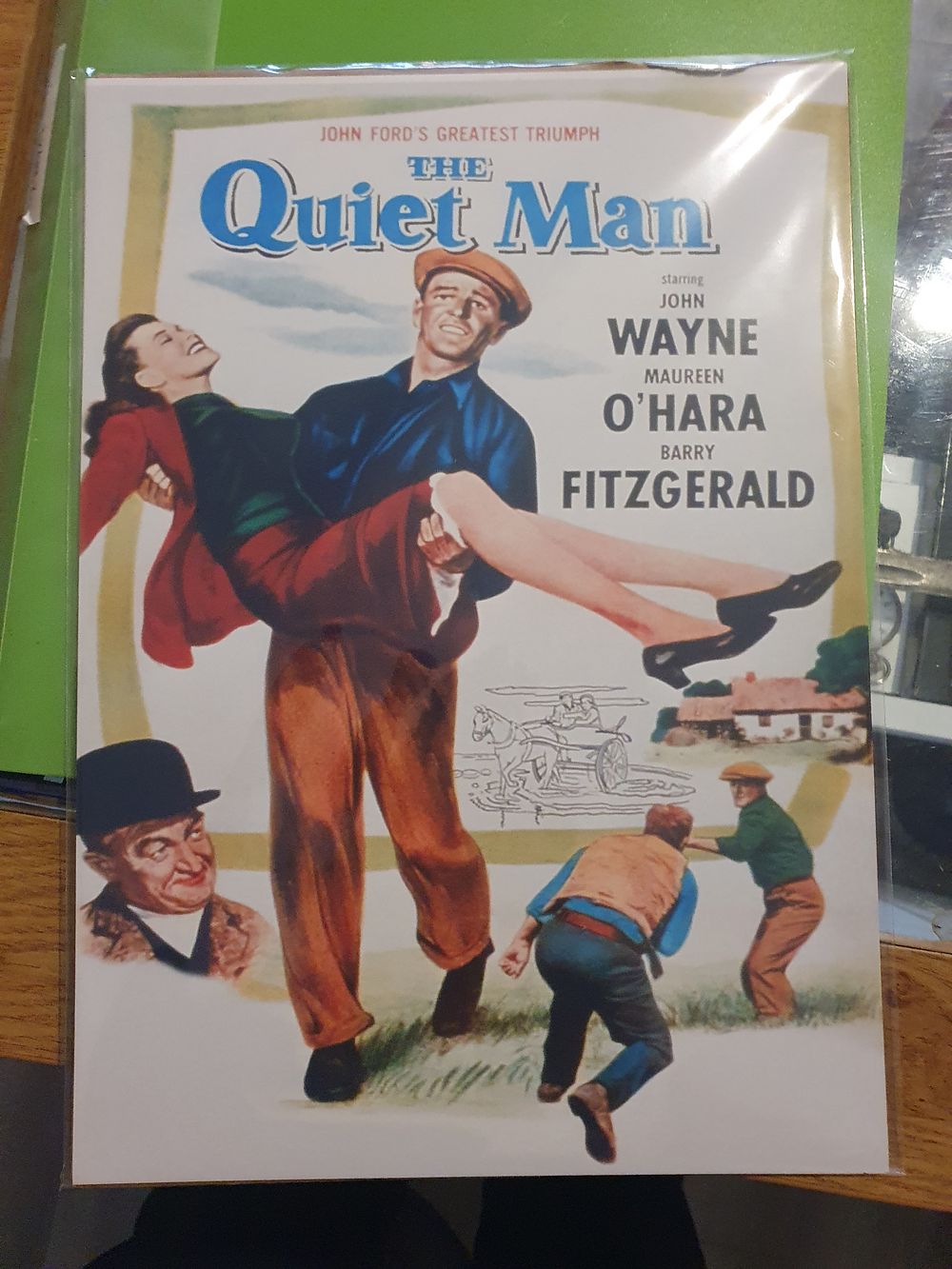 Lot 12n: Quiet man high gloss print in cardboard sleeve