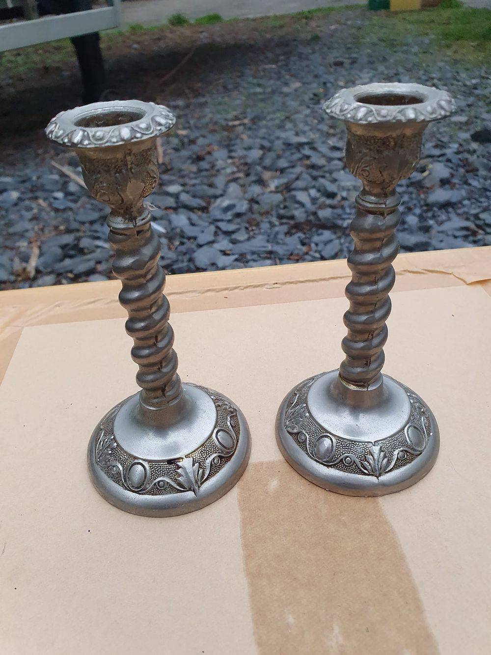 Lot 77o: Vintage candlesticks
