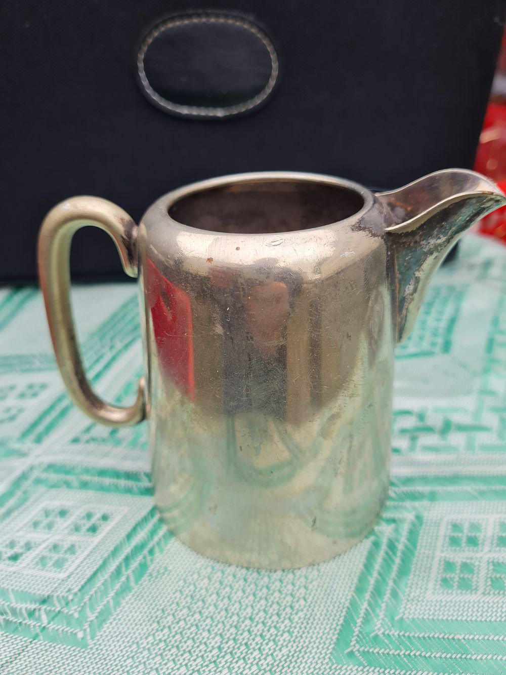 Lot 58: Vintage stamped milk jug