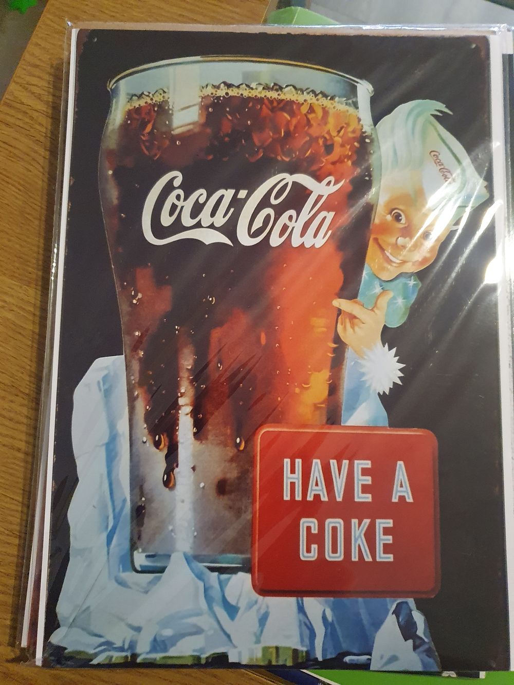 Lot 78: Coca Cola  high gloss print in cardboard sleeve