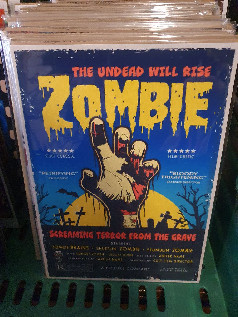 Lot 79: Zombie high gloss print in cardboard sleeve