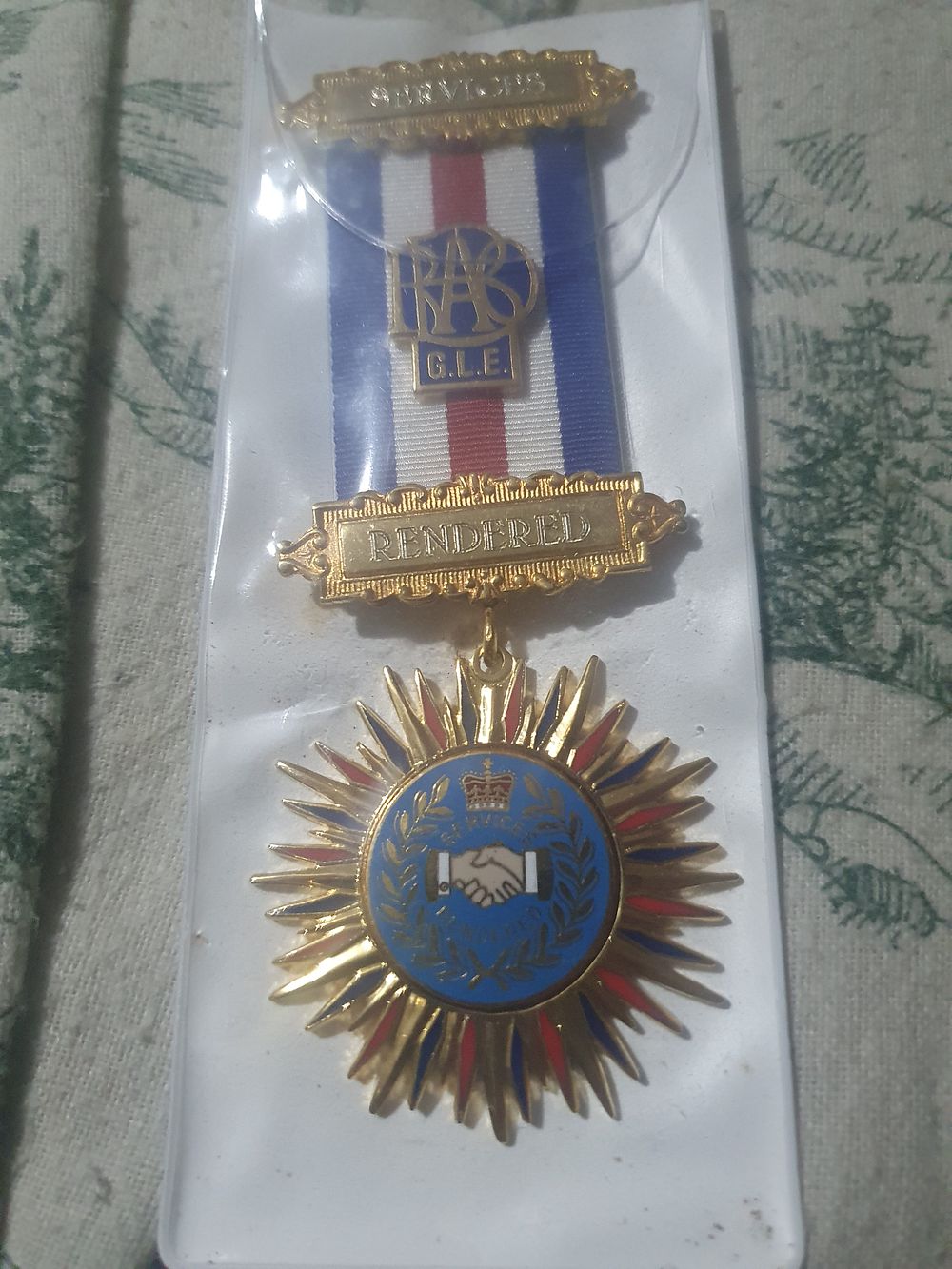 Lot 111b: Vintage masonic medal stamped