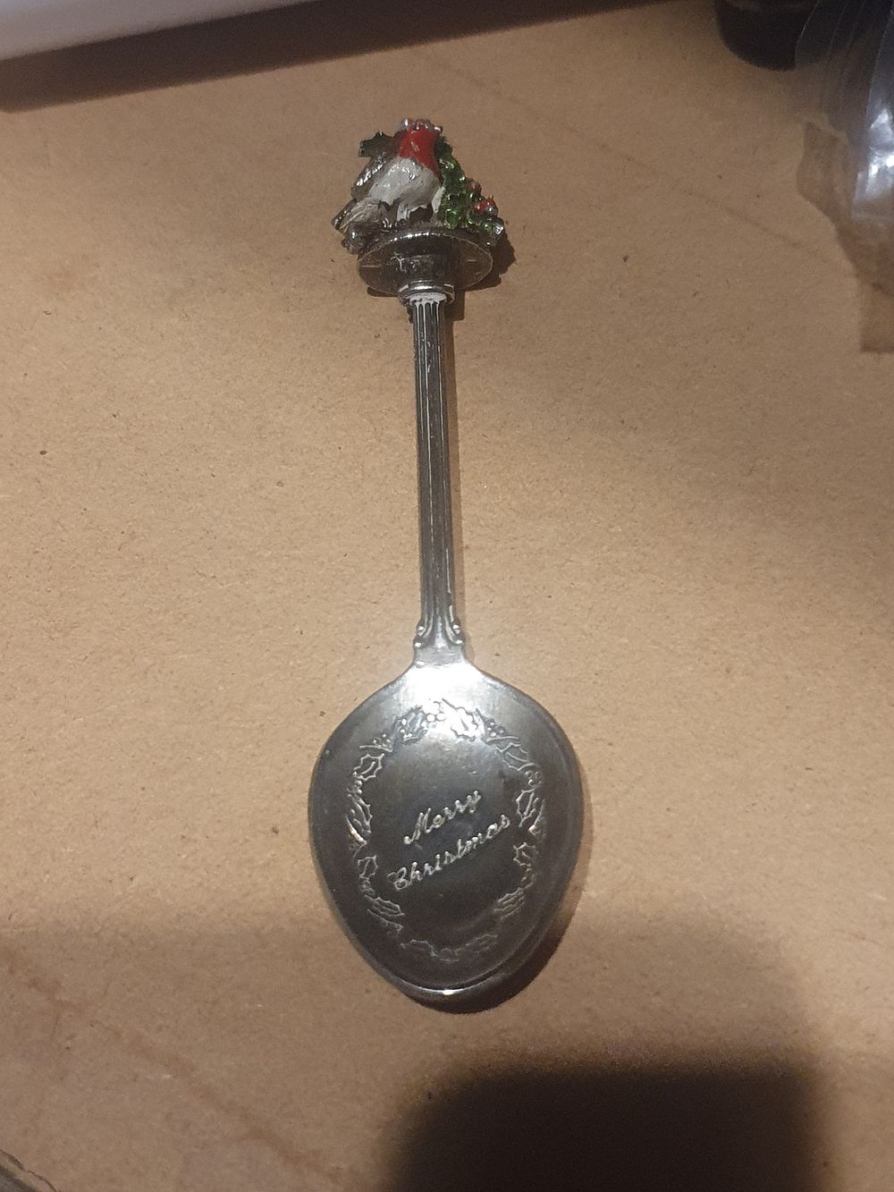 Lot 318: Silver plated Xmas spoon
