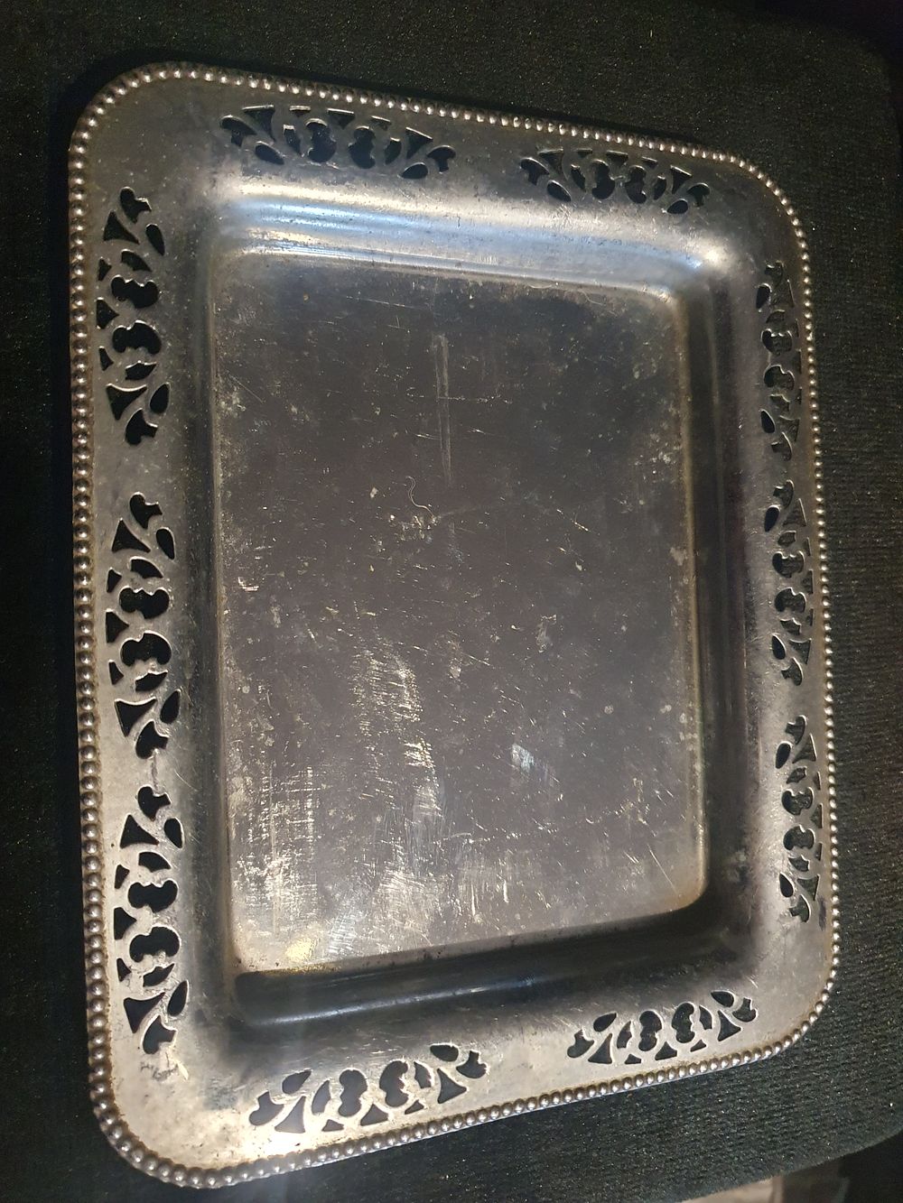 Lot 341: Vintage chrome plate tray
