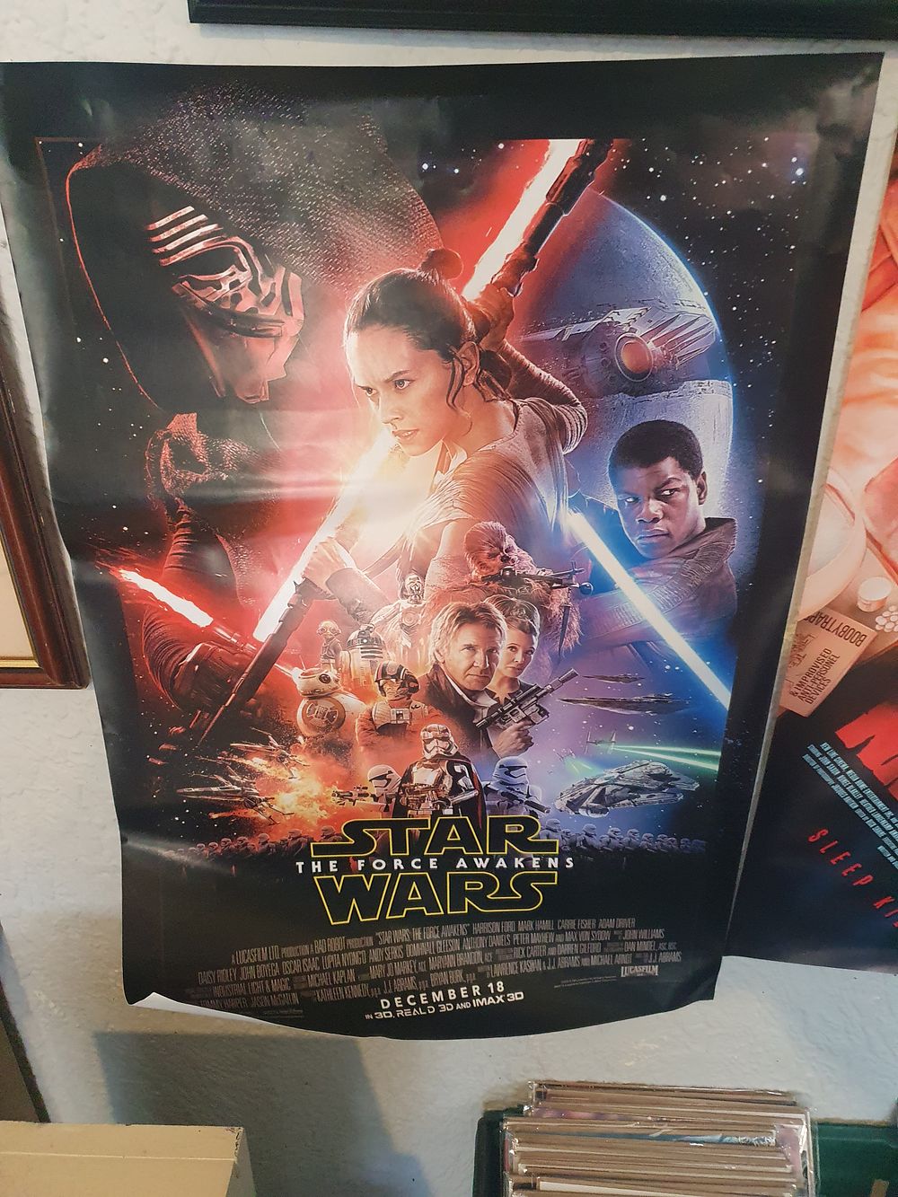 Lot 346: Large starwars poster