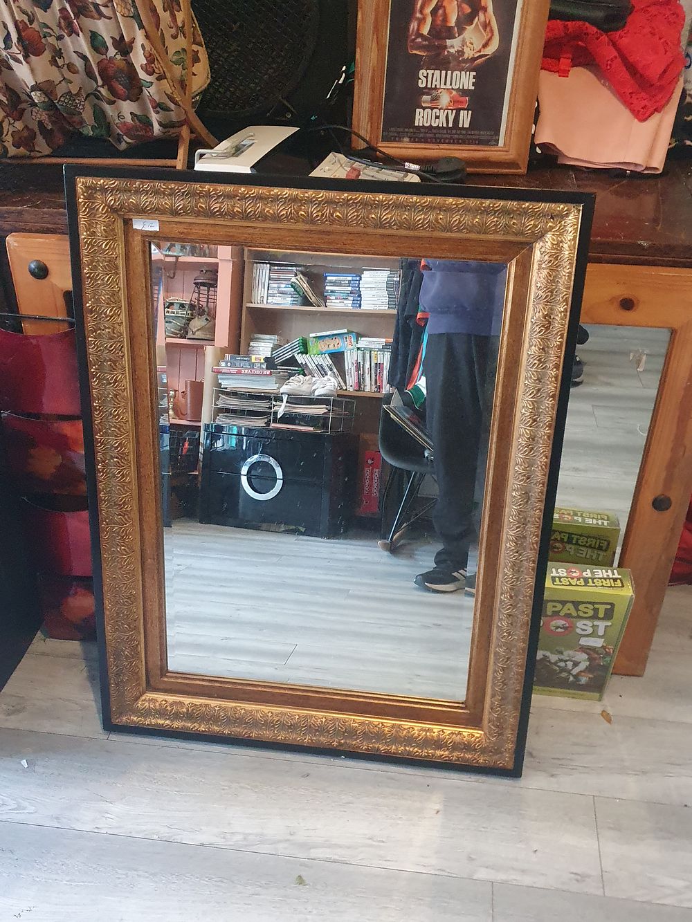 Lot 22o: Large vintage mirror