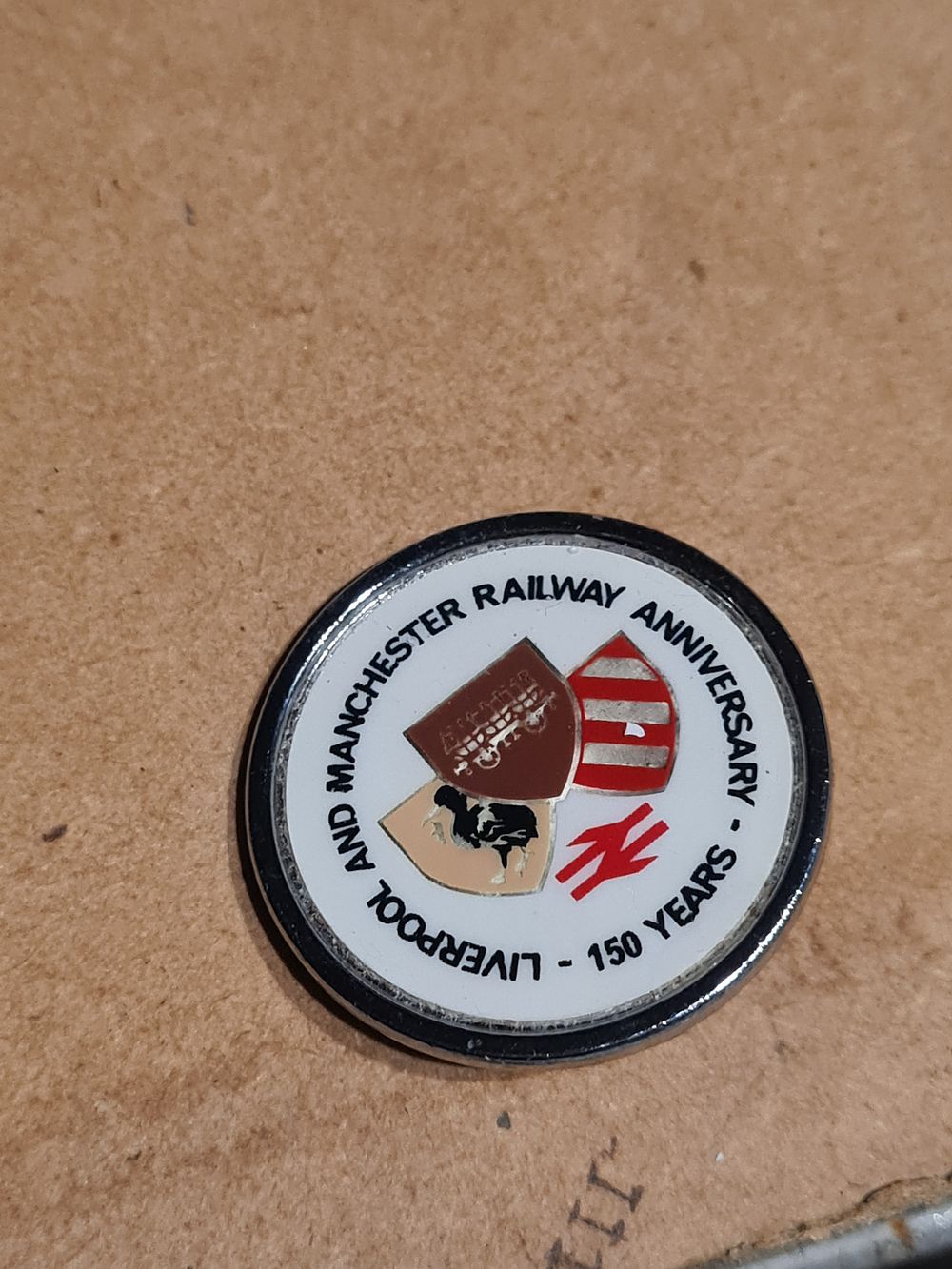 Lot 177w: Manchester railway badge