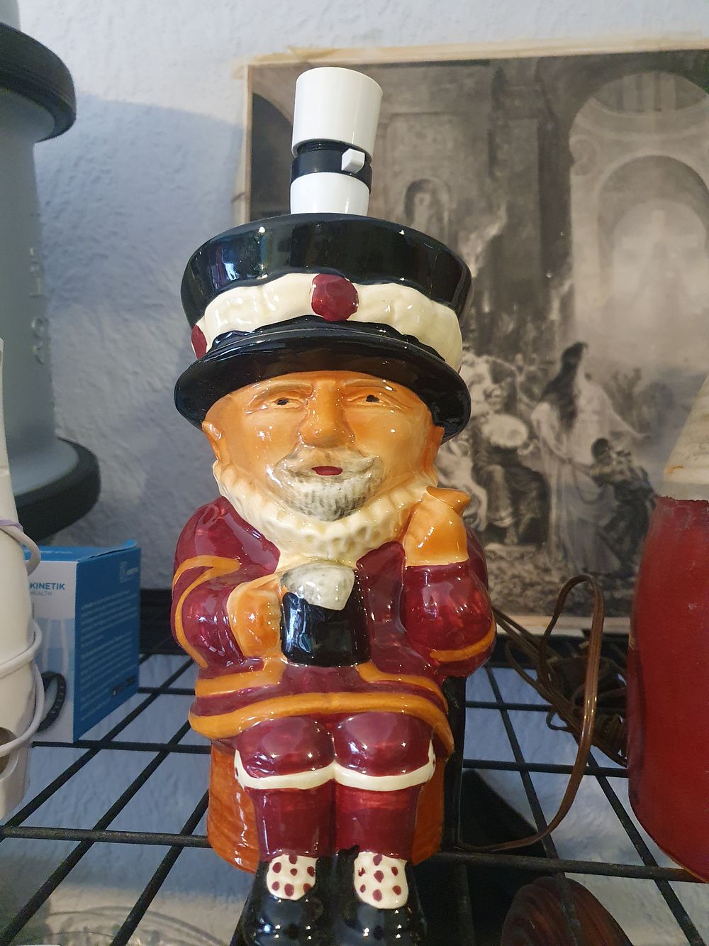Lot 245: Large Toby jug lamp