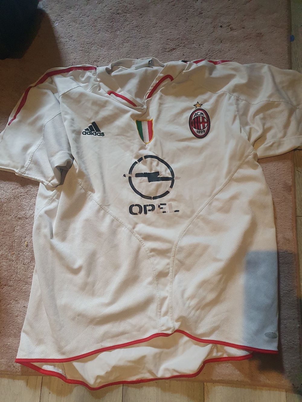 Lot 455: Ac milian jersey as seen