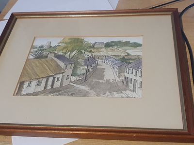 Vintage signed picture of called street armagh