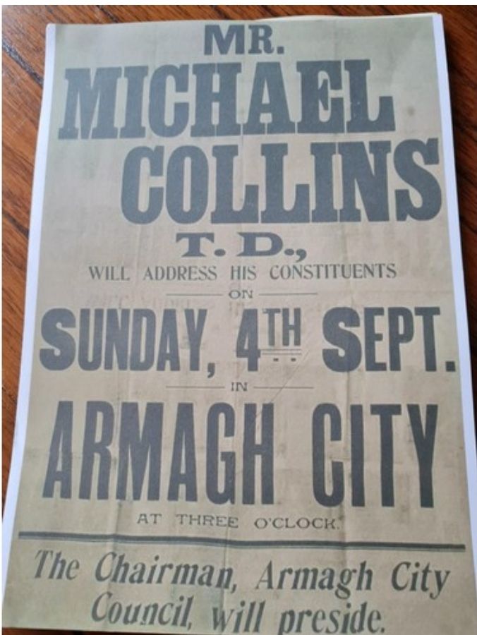 Lot 68: Micheal colins high gloss print in cardboard sleeve