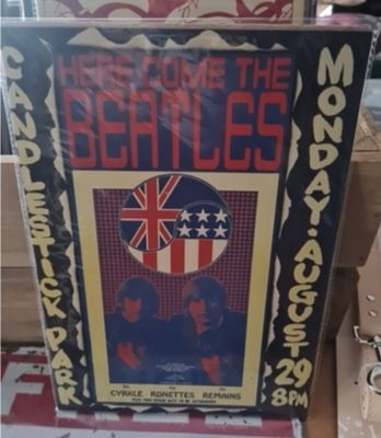 Beatles high gloss print in cardboard backing sleeve