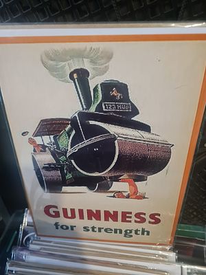Guinness high gloss print in cardboard backing sleeve