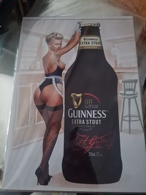 Guinness high gloss print in cardboard backing sleeve