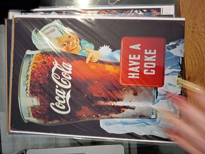 Coca Cola High Gloss Print With Cardboard Backing sleeve