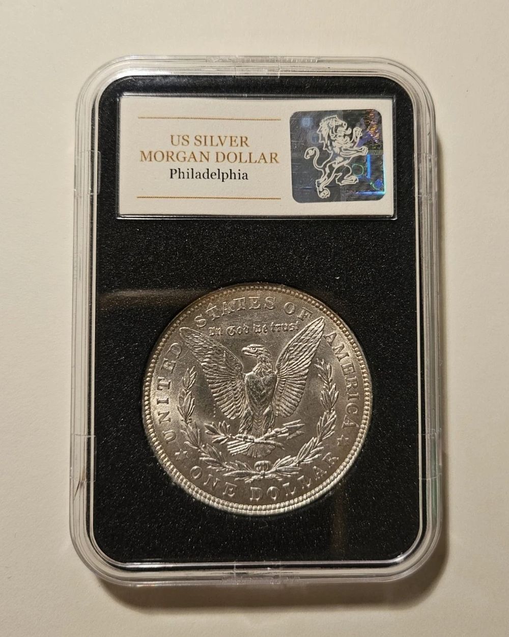 Lot 94: Philadelphia morgan dollar cased coa