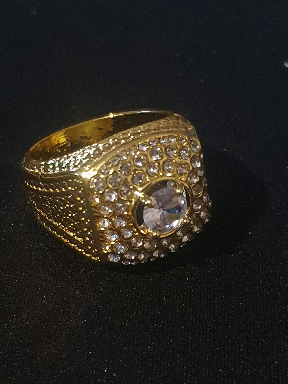 Lot 358: Large luxury gents ring
