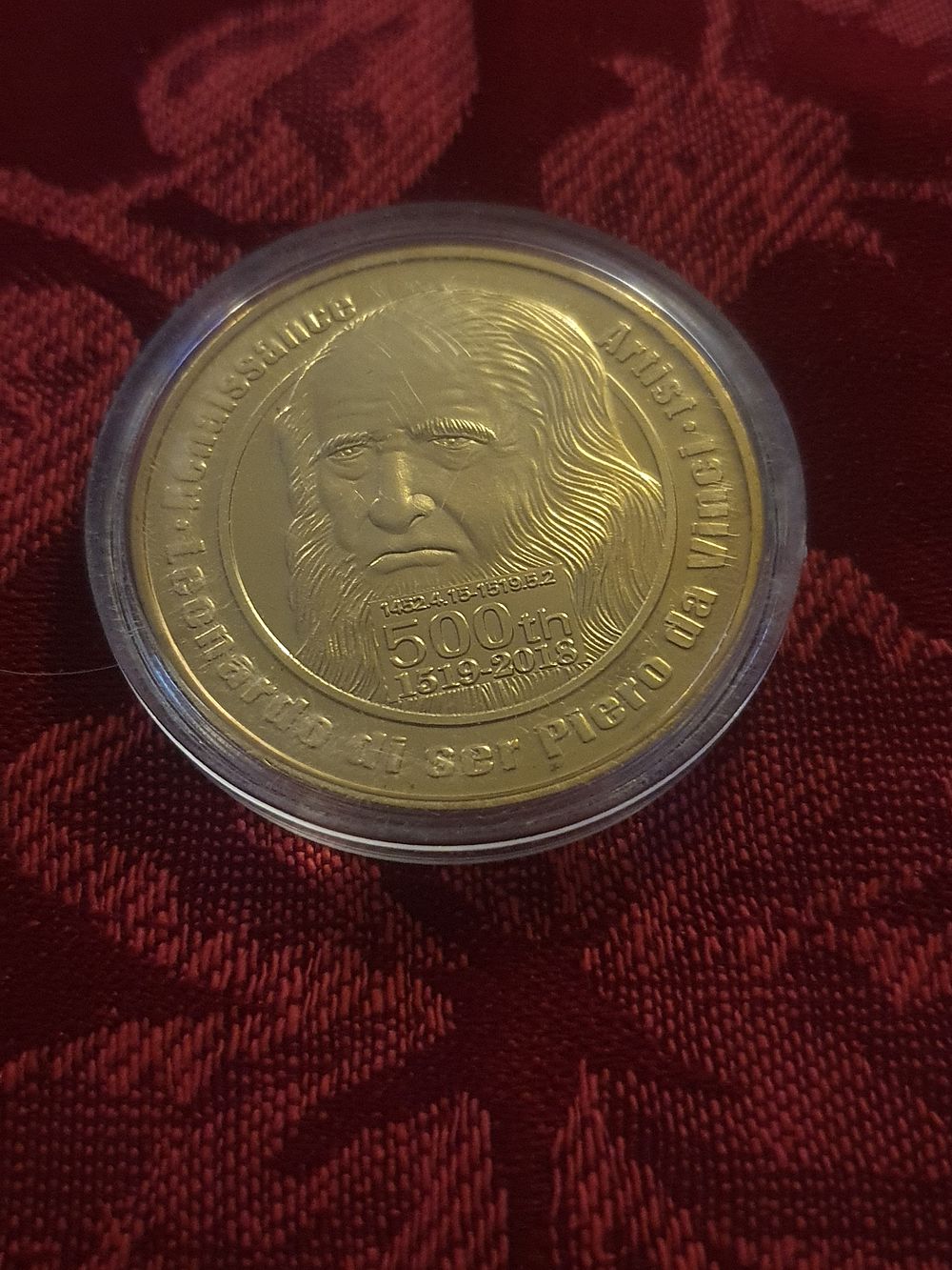 Lot 66e: Cased reglious coin