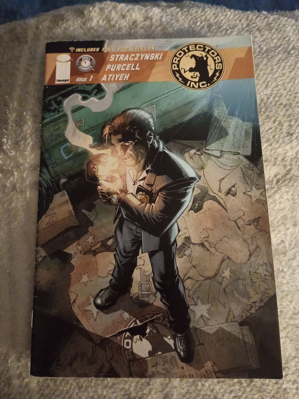 Lot 337: Vintage Comic Protectors Inc. Issue 1 straczynski Purcell Atiyeh