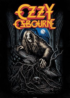 Lot 145: Ozzy Osborne High Gloss print in cardboard sleeve