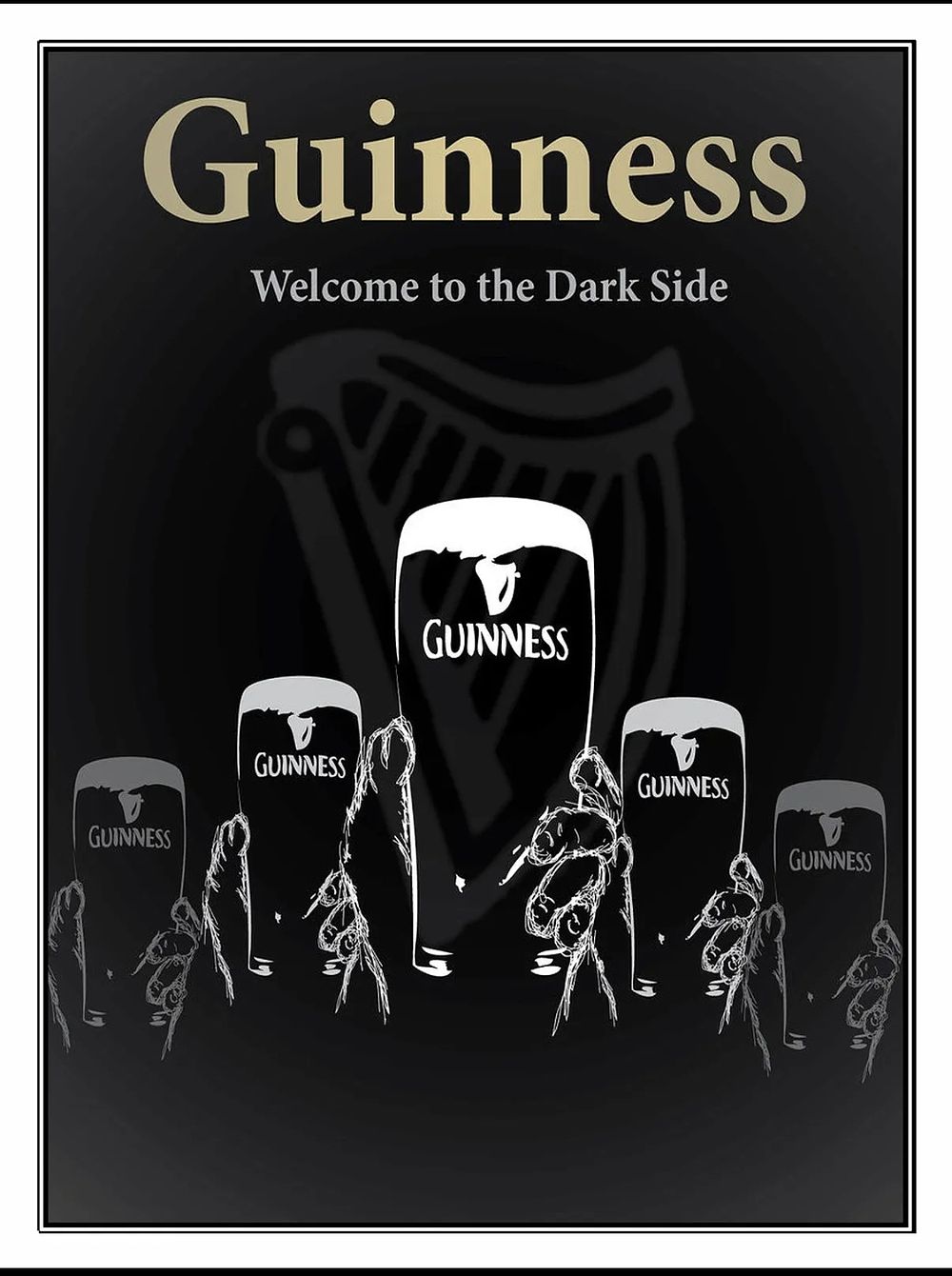 Lot 15h: Guinness high gloss print in cardboard sleeve