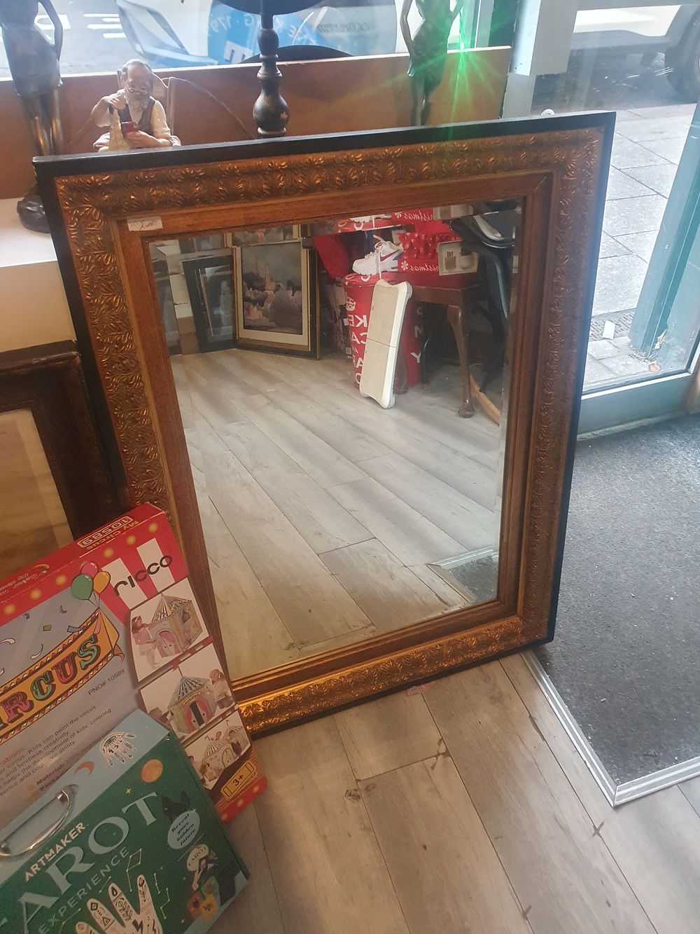 Lot 12e: Large vintage mirror