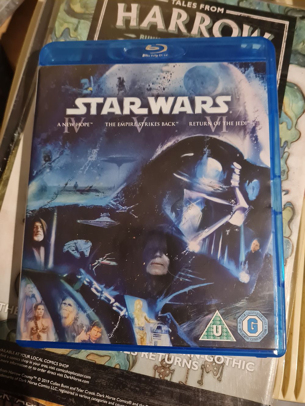 Lot 216: Star wars blueray