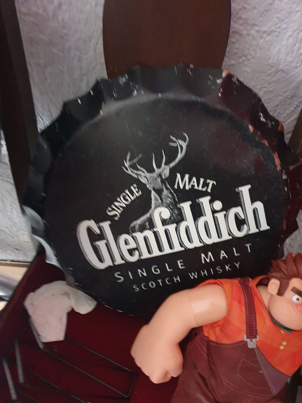 Lot 282: Bottle cap sign