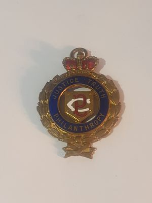 Vintage justice truth medal