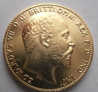 Half sovereign. Gold plated