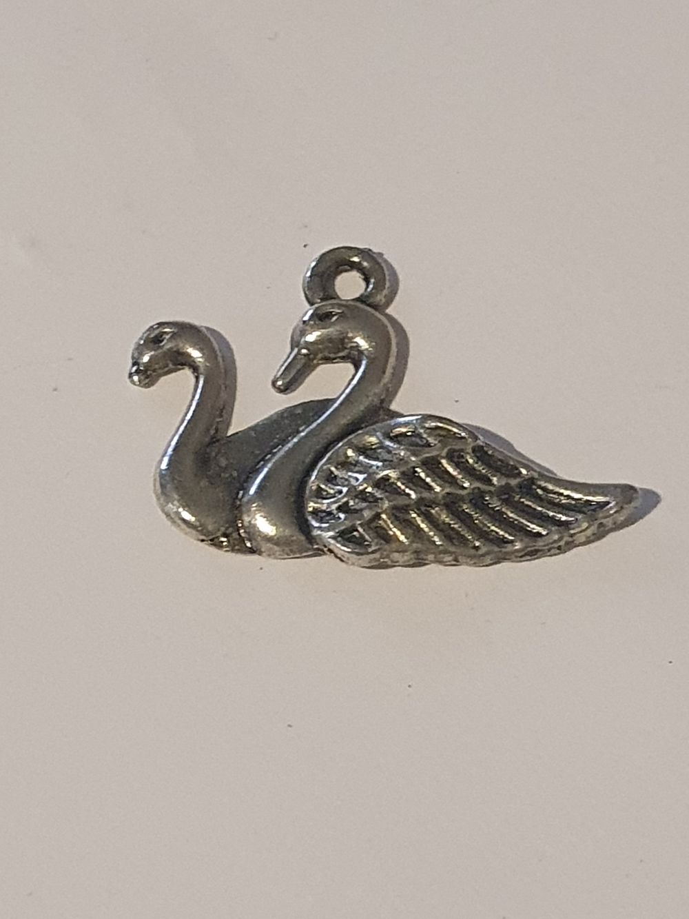 Lot 17b: Double swann pendant