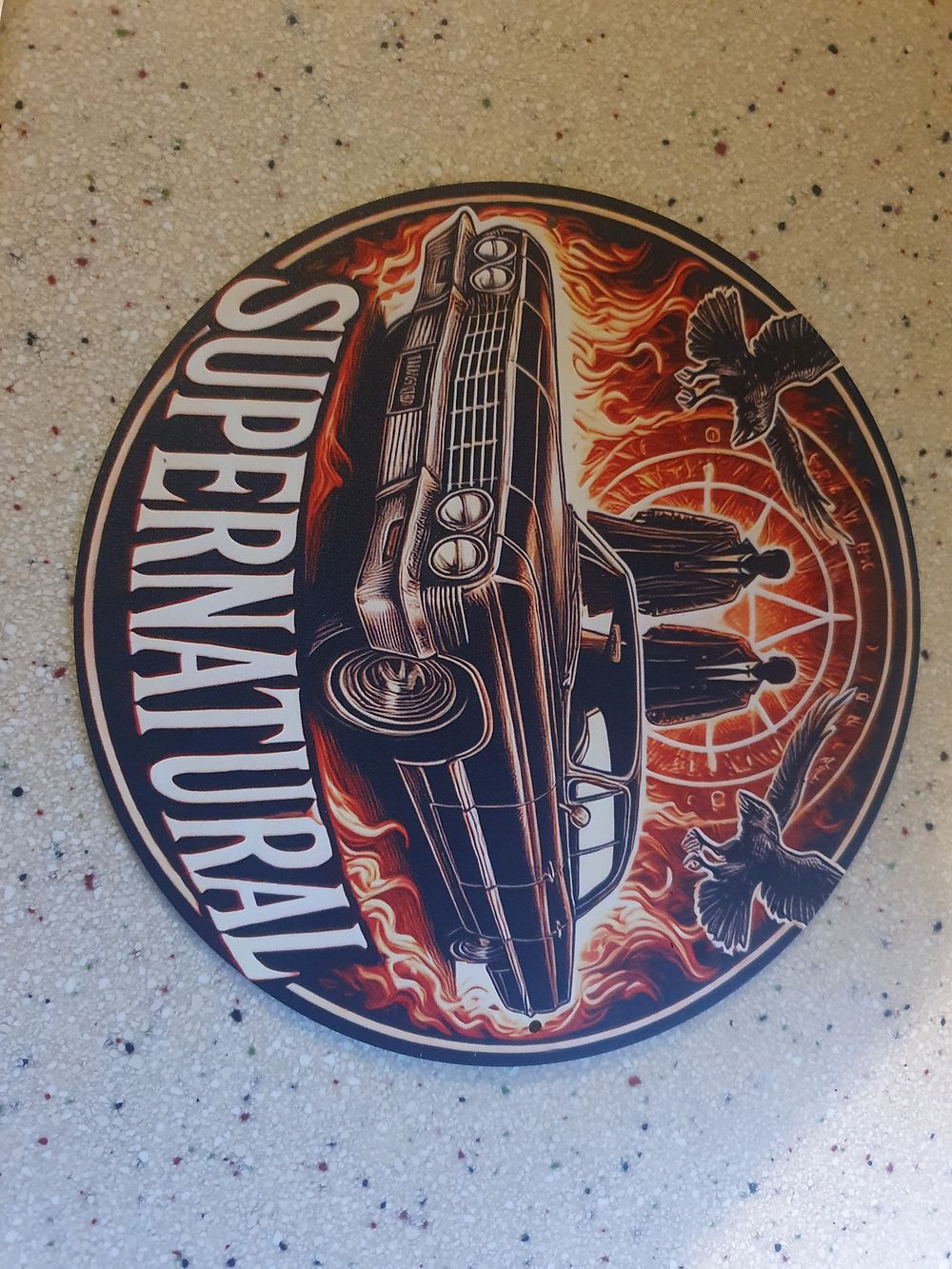 Lot 237: Supernatural tin sign
