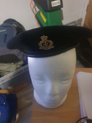 Military breat with badge