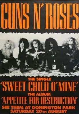 Gun and roaes high gloss print in cardboard sleeve