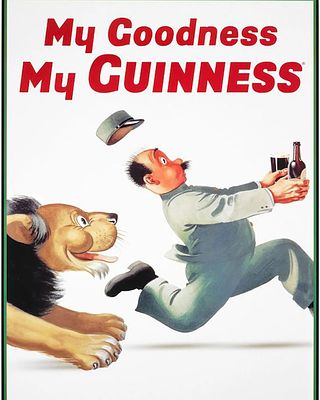Guinness high gloss print in cardboard sleeve