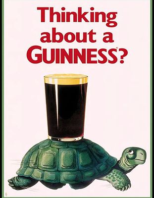 Guinness high gloss print in cardboard sleeve