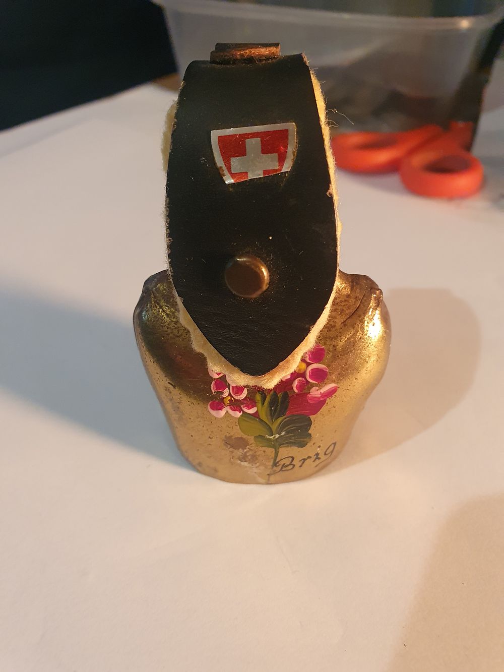 Lot 176: Vintage Switzerland Hand Made brass Cow/goat Bell