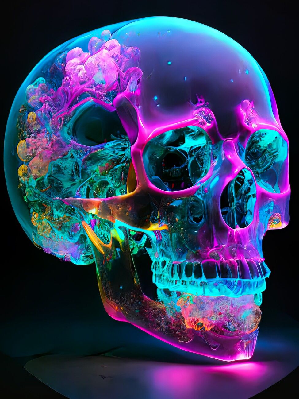 Lot 178: Skull High Gloss print in cardboard sleeve