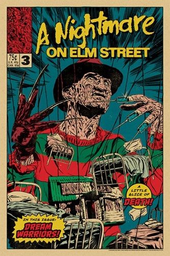 Lot 197: Nightmare on elm Street High Gloss print in cardboard sleeve