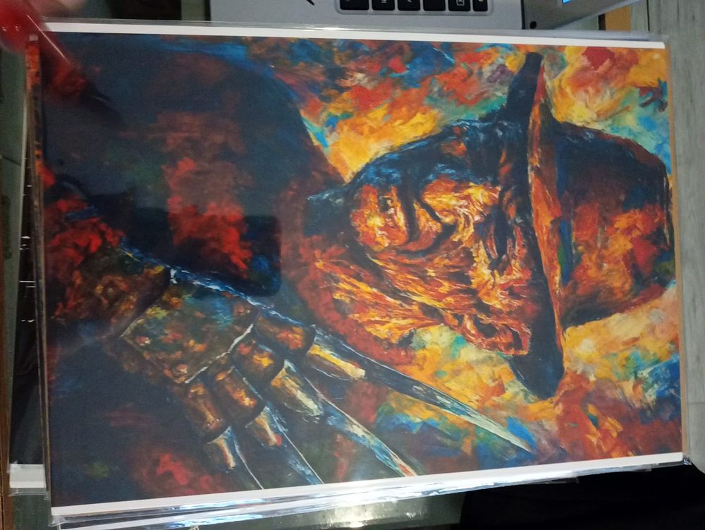 Lot 265: Horror High Gloss Print With Cardboard Backing sleeve