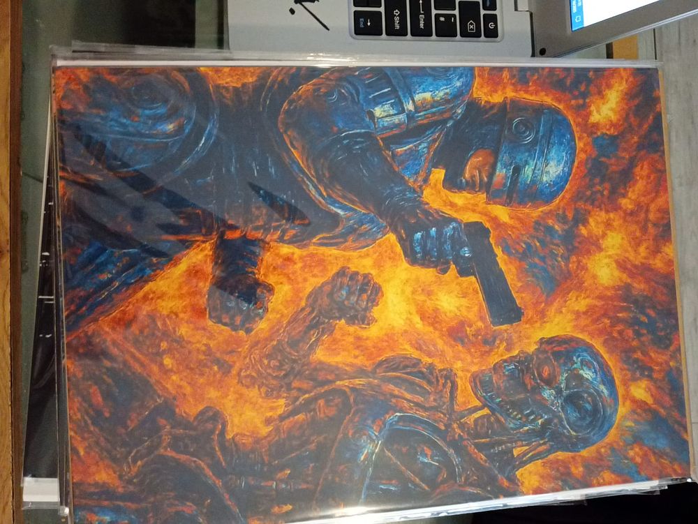 Lot 266: Classic 1980s High Gloss Print With Cardboard Backing sleeve