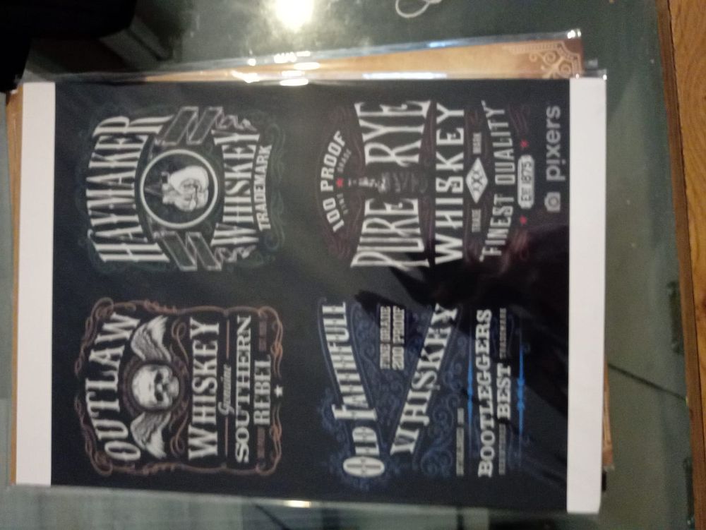 Lot 270: Whiskey High Gloss Print With Cardboard Backing sleeve