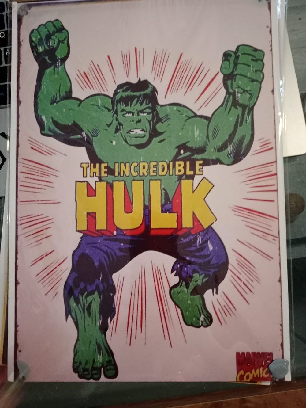 Lot 294: Hulk High Gloss print in cardboard sleeve