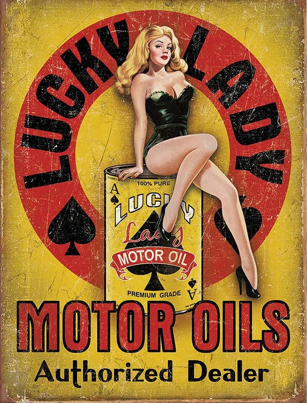 Lot 304: Motor oil High Gloss print in cardboard sleeve