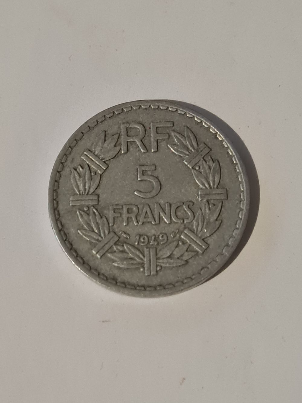 Lot 432: 1949 french coin